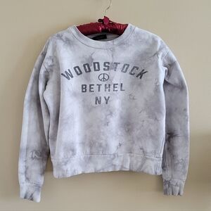 Cotton On | Woodstock Bethel NY Gray Sweater Tie Dye
